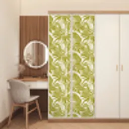 Palmblad - Patroon - Groen deurposter klein 289 -sfeer3
