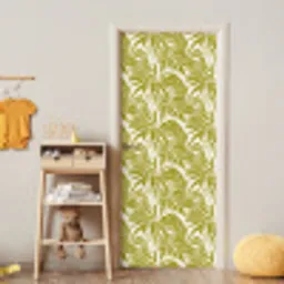 Palmblad - Patroon - Groen deurposter klein 289 -sfeer4