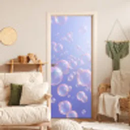 Pastel - Bubbels - Dromerig deurposter klein -sfeer2