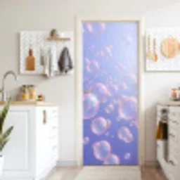 Pastel - Bubbels - Dromerig deurposter klein -sfeer5