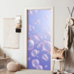 Pastel - Bubbels - Dromerig deurposter klein -sfeer6