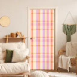 Pastel - uitpatroon - Geometrisch deurposter klein 289 -sfeer2