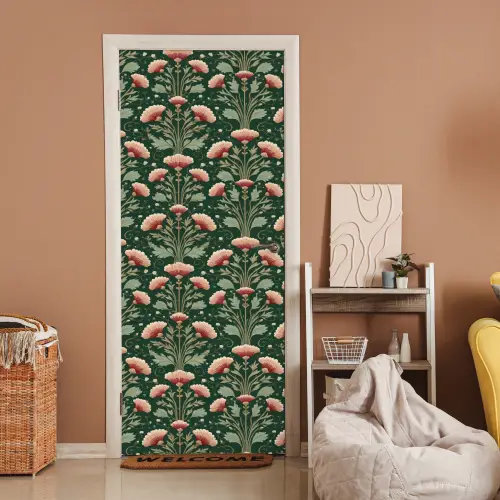 Patroon - Botanisch - Kleurrijk deurposter klein 289 -sfeer1
