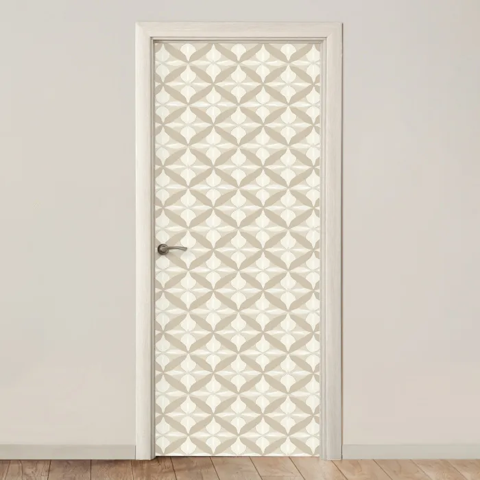Patroon - Klassiek - Beige deurposter klein 289 -3d_beige