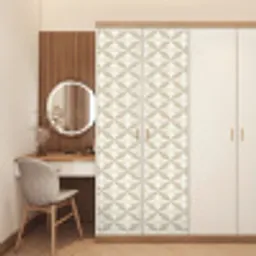 Patroon - Klassiek - Beige deurposter klein 289 -sfeer3