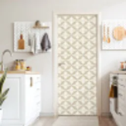 Patroon - Klassiek - Beige deurposter klein 289 -sfeer5