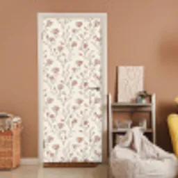 Patroon - Klassiek - Roze deurposter klein 289 -sfeer1