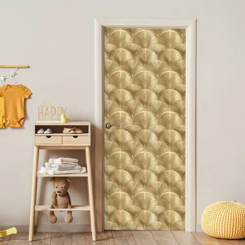 Patroon - Waaier - Goud deurposter klein 289 -sfeer4