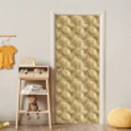 Patroon - Waaier -  Goud deurposter klein 289 -sfeer4
