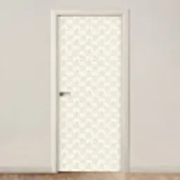 Patroon - Bloemen - Beige deurposter klein 289 -3d_beige