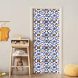 Patroon - Modern - Kleurrijk deurposter klein 289 -sfeer4