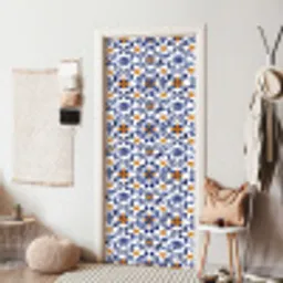 Patroon - Modern - Kleurrijk deurposter klein 289 -sfeer6