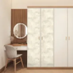 Patroon - Organisch - Beige deurposter klein 289 -sfeer3