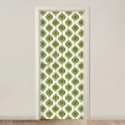 Patroon - Retro - Groen deurposter klein 289 -3d_beige