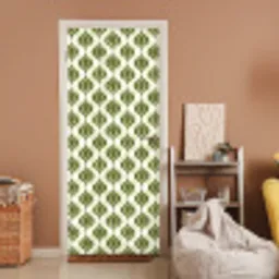 Patroon - Retro - Groen deurposter klein 289 -sfeer1