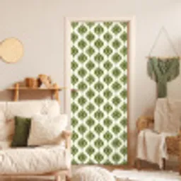 Patroon - Retro - Groen deurposter klein 289 -sfeer2