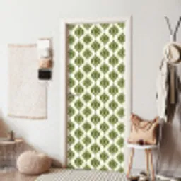 Patroon - Retro - Groen deurposter klein 289 -sfeer6