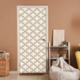 Patroon - Symmetrisch - Beige deurposter klein 289 -sfeer1