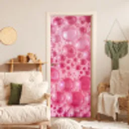 Roze - Schuim - Bubbels deurposter klein -sfeer2