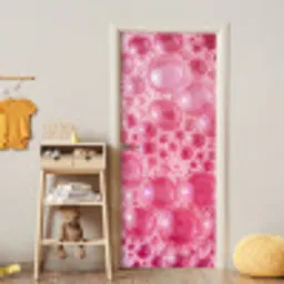 Roze - Schuim - Bubbels deurposter klein -sfeer4