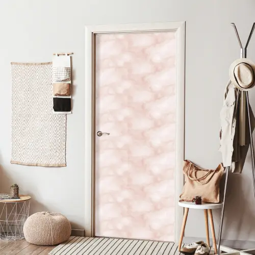 Roze - Marmer - Crème deurposter klein 289 -sfeer6