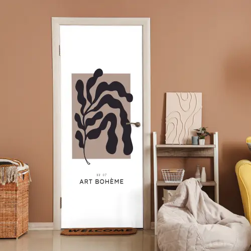 Planten - Abstract - Boho deurposter klein -sfeer1