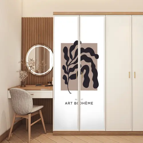 Planten - Abstract - Boho deurposter klein -sfeer3
