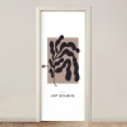Planten - Abstract - Boho deurposter klein -3d_beige