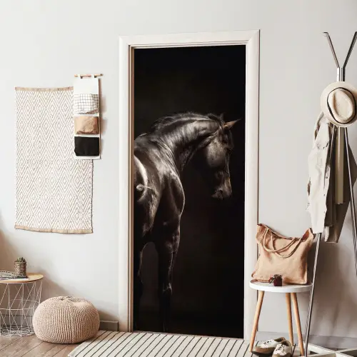 Krachtig - Paard - Donker deurposter klein -sfeer6