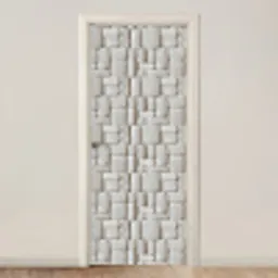 Reliëf - Structuur - Wit deurposter klein 289 -3d_beige