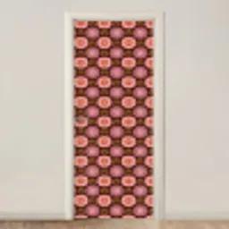 Retro - Madelief - Roze deurposter klein 289 -3d_beige
