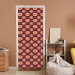 Retro - Madelief - Roze deurposter klein 289 -sfeer1