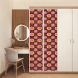 Retro - Madelief - Roze deurposter klein 289 -sfeer3