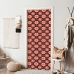 Retro - Madelief - Roze deurposter klein 289 -sfeer6