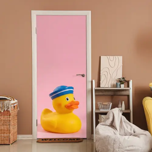 Matroos - Eend - Roze deurposter klein -sfeer1