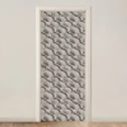 Zand - Schelpenvorm - Grijs deurposter klein 289 -3d_beige