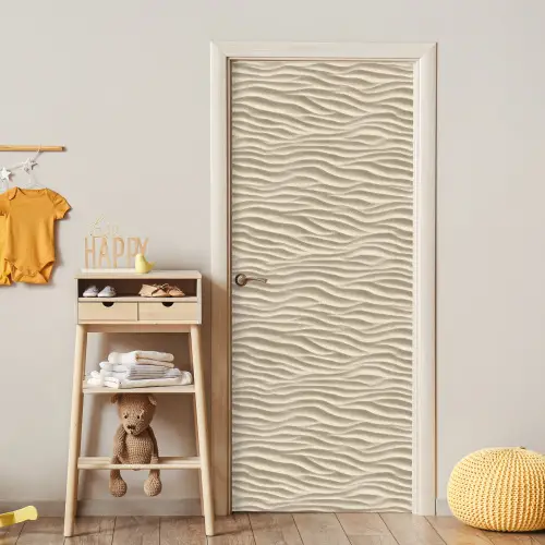Zand - Golven - Beige deurposter klein 289 -sfeer4