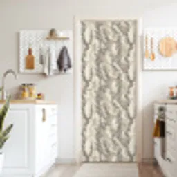 Slang - Patroon - Taupe deurposter klein 289 -sfeer5