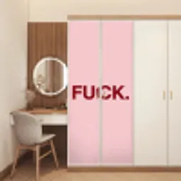 Statement - Krachtig - Roze deurposter klein -sfeer3