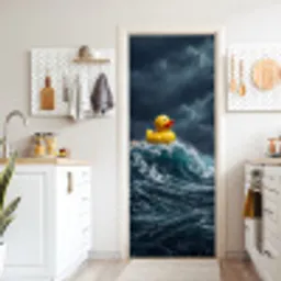 Storm - Badeend - Golven deurposter klein -sfeer5