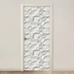 Structuur - Rots - Wit deurposter klein 289 -3d_beige