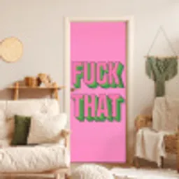 Tekst - Bold - Roze deurposter klein -sfeer2