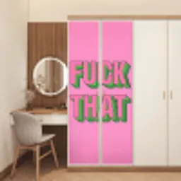 Tekst - Bold - Roze deurposter klein -sfeer3