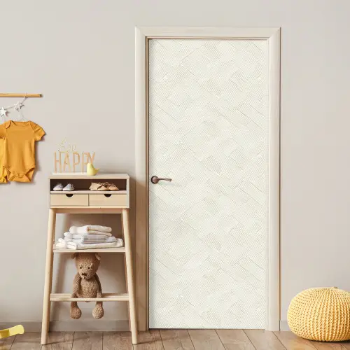 Textuur - Abstract - Beige deurposter klein 289 -sfeer4