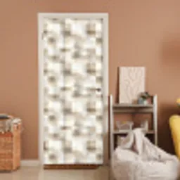Textuur - Linnen - Beige deurposter klein 289 -sfeer1