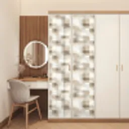 Textuur - Linnen - Beige deurposter klein 289 -sfeer3