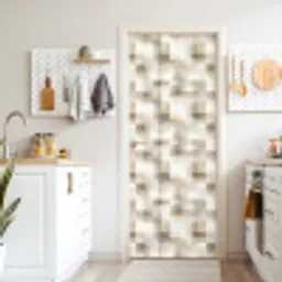 Textuur - Linnen - Beige deurposter klein 289 -sfeer5