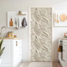 Textuur - Reliëf - Beige deurposter klein 289 -sfeer5