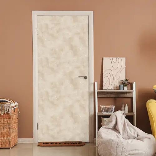 Structuur - Spikkels - Beige deurposter klein 289 -sfeer1