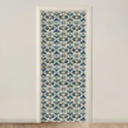 Tegel - Patroon - Blauw - Beige deurposter klein 289 -3d_beige